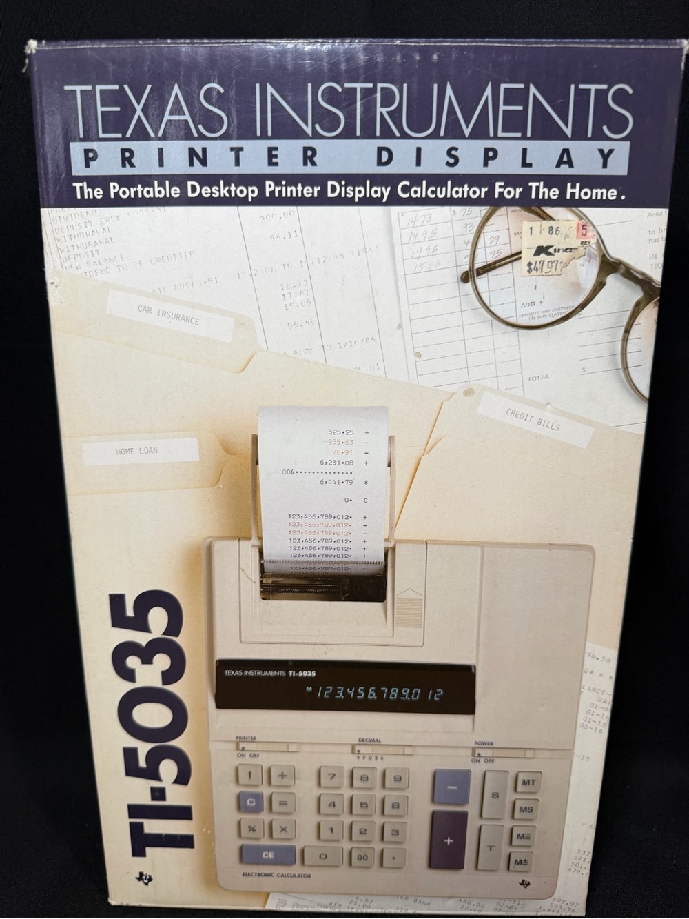 Vintage Texas Instruments TI-5035 Office Calculator: 12-Digit New Open Box